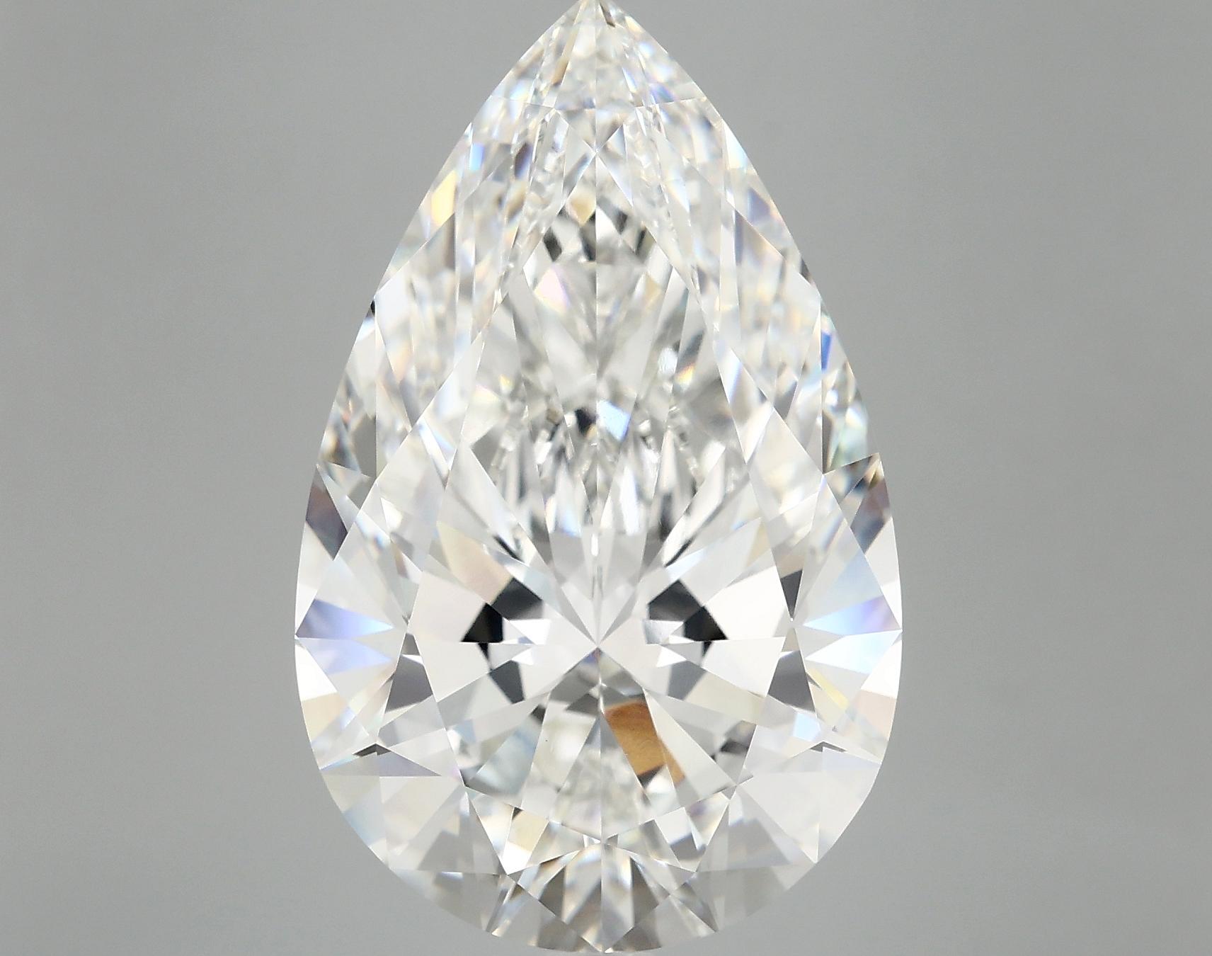 11.7 Carat Pear Shaped Ideal Cut VVS2 IGI Certified Lab Grown Diamond