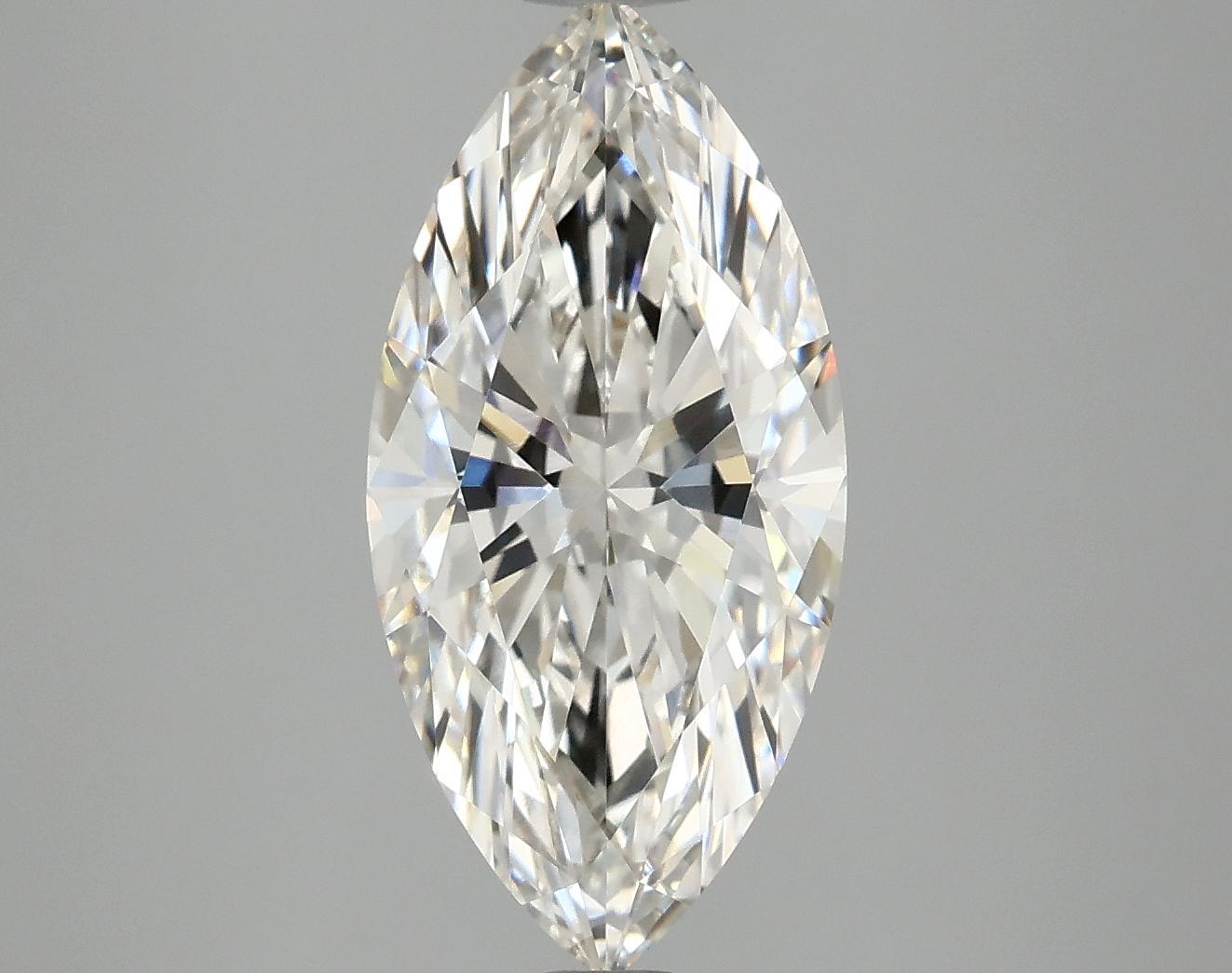 3.07 Carat Marquise Shaped Excellent Cut VVS2 IGI Certified Lab Grown Diamond
