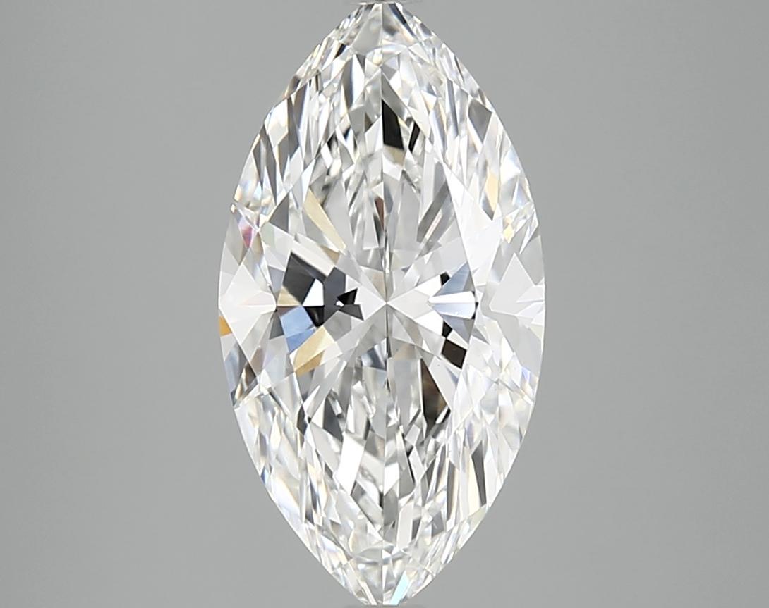 3.09 Carat Marquise Shaped Excellent Cut VVS2 IGI Certified Lab Grown Diamond