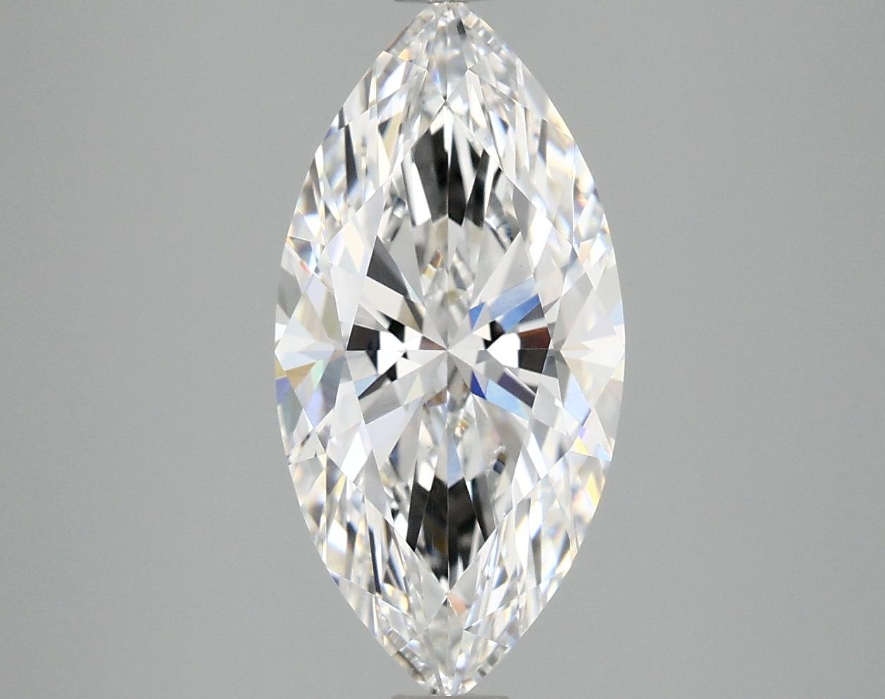 3.08 Carat Marquise Shaped Ideal Cut VVS2 IGI Certified Lab Grown Diamond