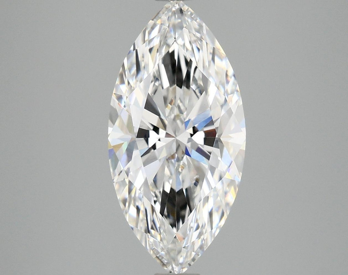3.08 Carat Marquise Shaped Ideal Cut VVS2 IGI Certified Lab Grown Diamond