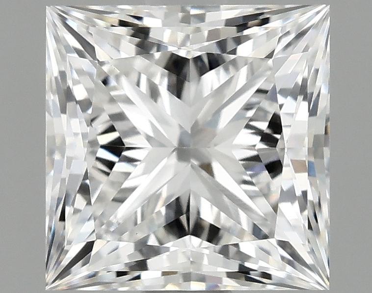 1.58 Carat Princess Shaped Ideal Cut VVS2 IGI Certified Lab Grown Diamond