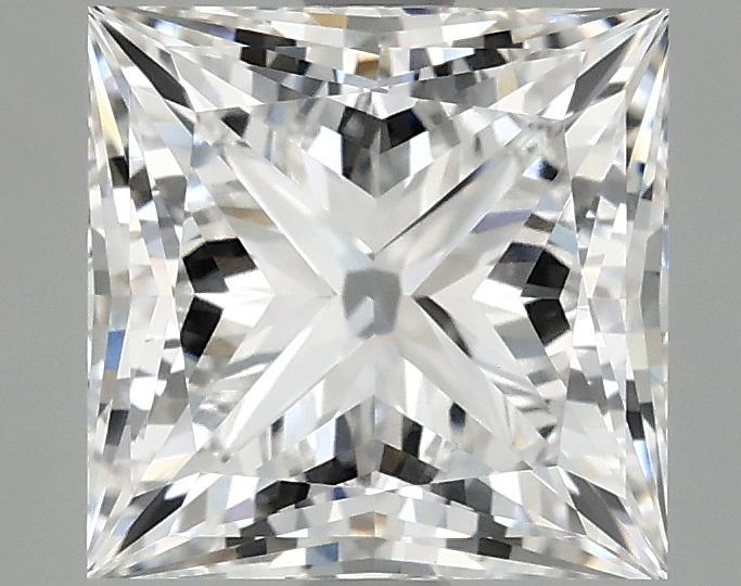 3.09 Carat Princess Shaped Ideal Cut VVS2 IGI Certified Lab Grown Diamond