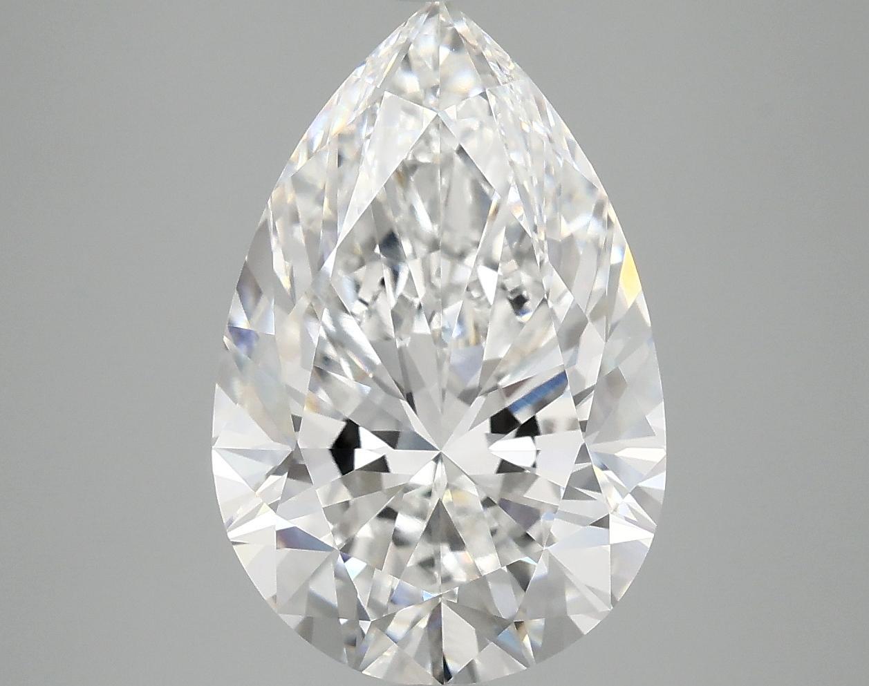 5.08 Carat Pear Shaped Excellent Cut VVS2 IGI Certified Lab Grown Diamond