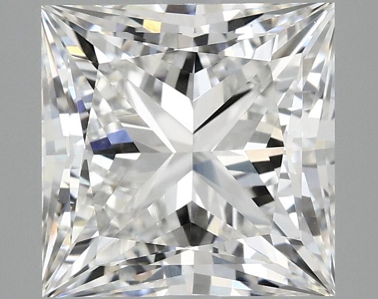 4.09 Carat Princess Shaped Ideal Cut VVS2 IGI Certified Lab Grown Diamond
