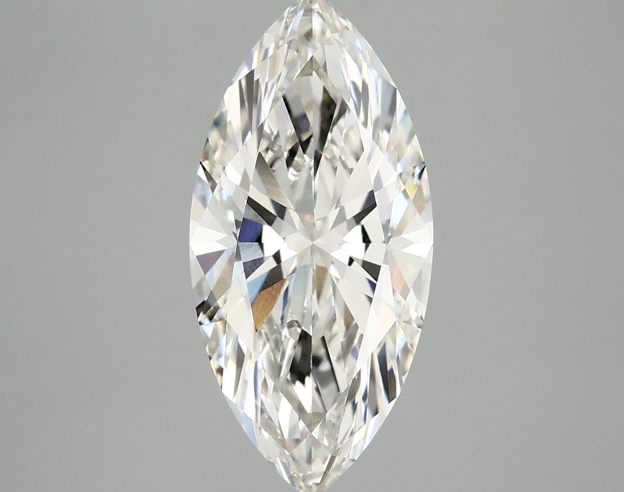 3.03 Carat Marquise Shaped Excellent Cut VVS2 IGI Certified Lab Grown Diamond