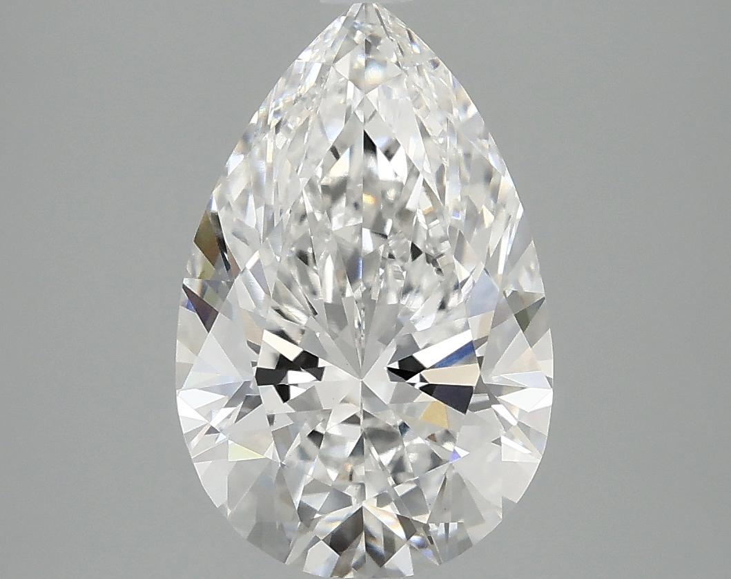 3.09 Carat Pear Shaped Ideal Cut VVS2 IGI Certified Lab Grown Diamond