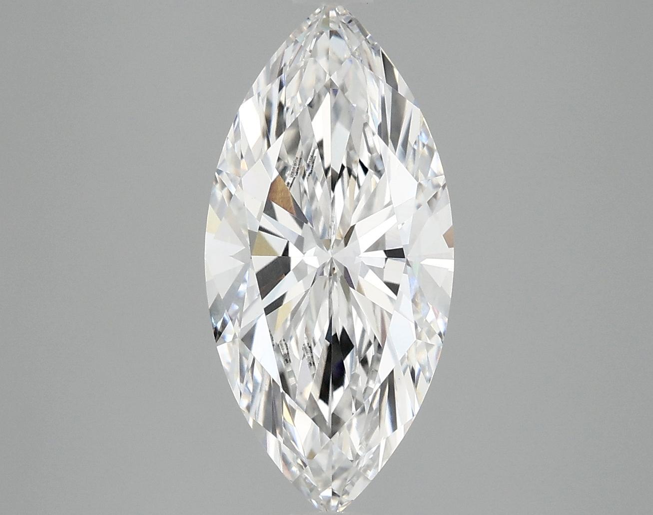 3.0 Carat Marquise Shaped Excellent Cut VVS2 IGI Certified Lab Grown Diamond