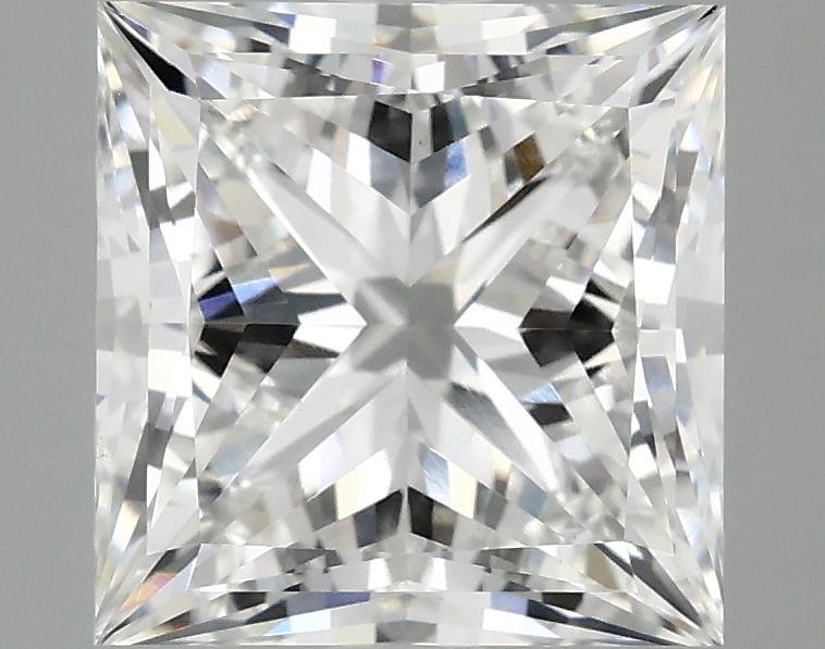4.04 Carat Princess Shaped Ideal Cut VVS2 IGI Certified Lab Grown Diamond