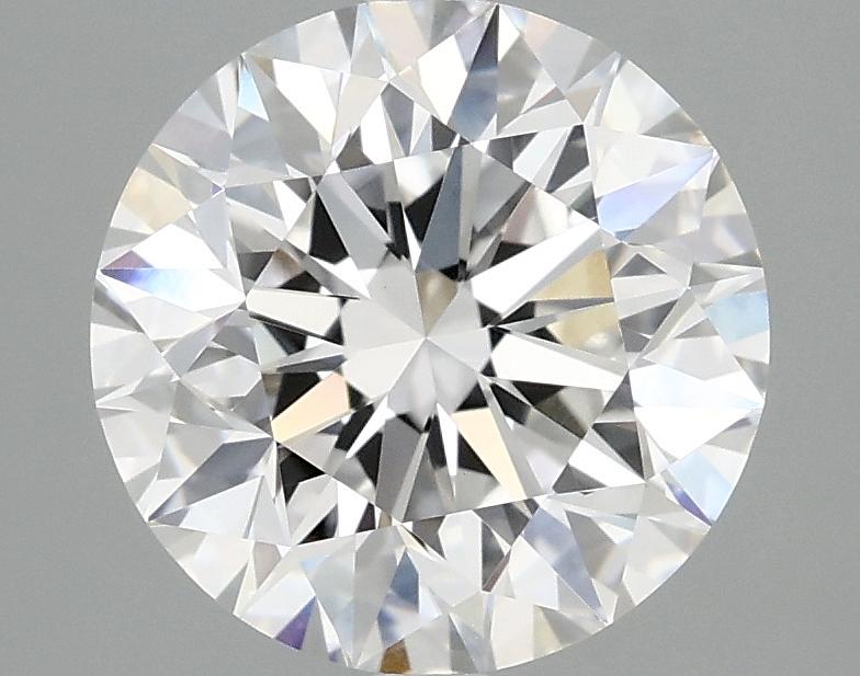 3.07 Carat Round Shaped Excellent Cut VVS2 IGI Certified Lab Grown Diamond