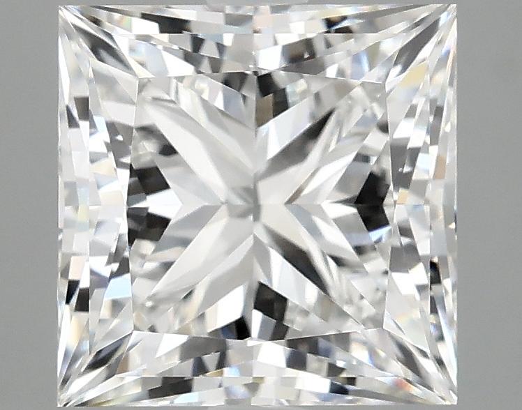 4.12 Carat Princess Shaped Ideal Cut VVS2 IGI Certified Lab Grown Diamond