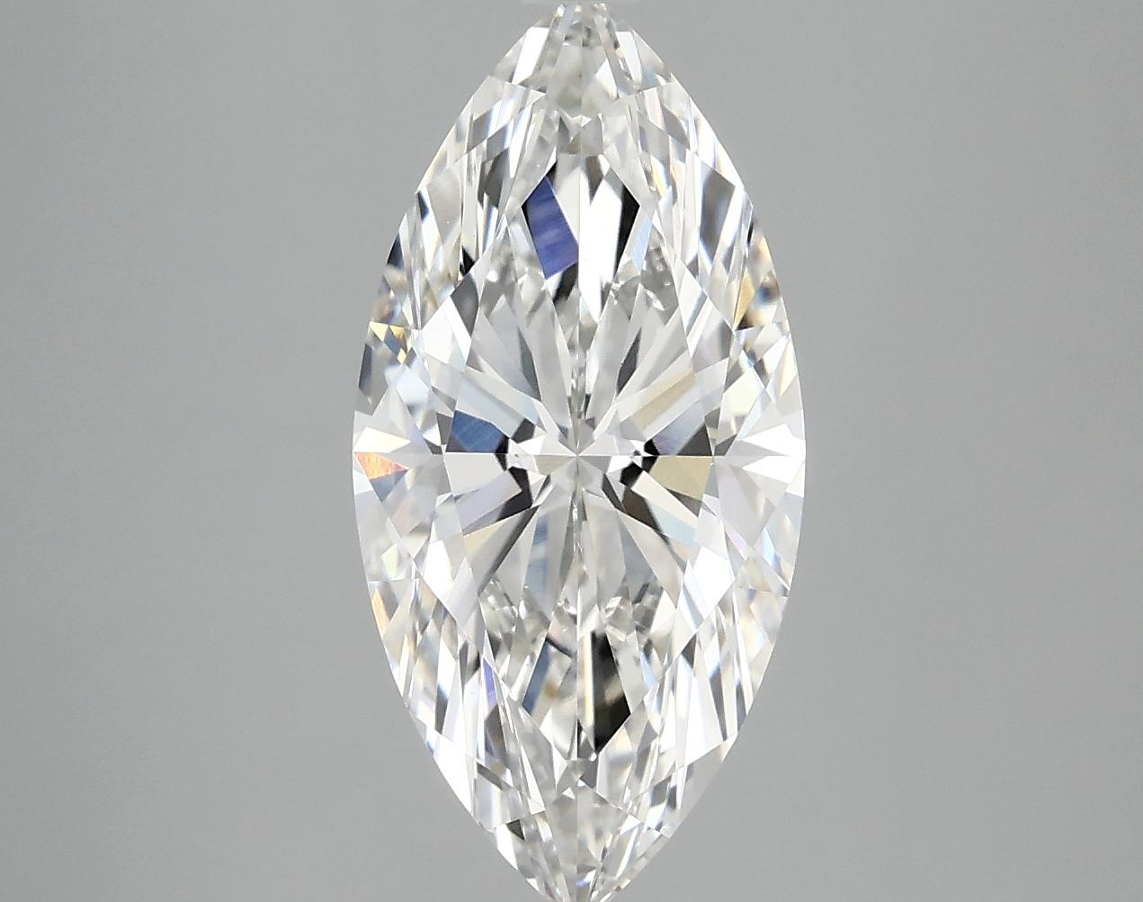 3.03 Carat Marquise Shaped Excellent Cut VVS2 IGI Certified Lab Grown Diamond