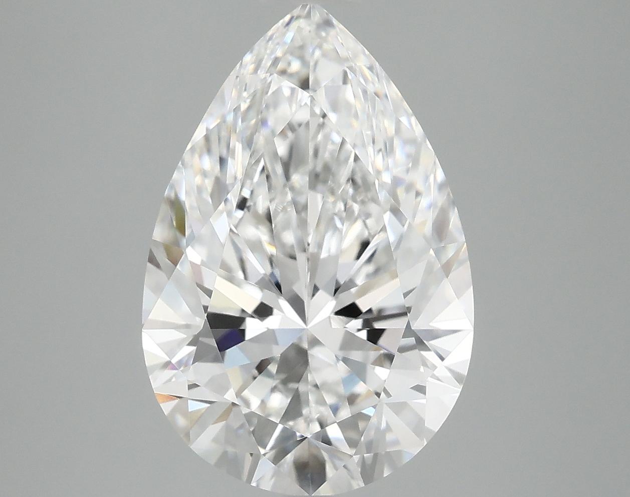 5.07 Carat Pear Shaped Excellent Cut VVS2 IGI Certified Lab Grown Diamond