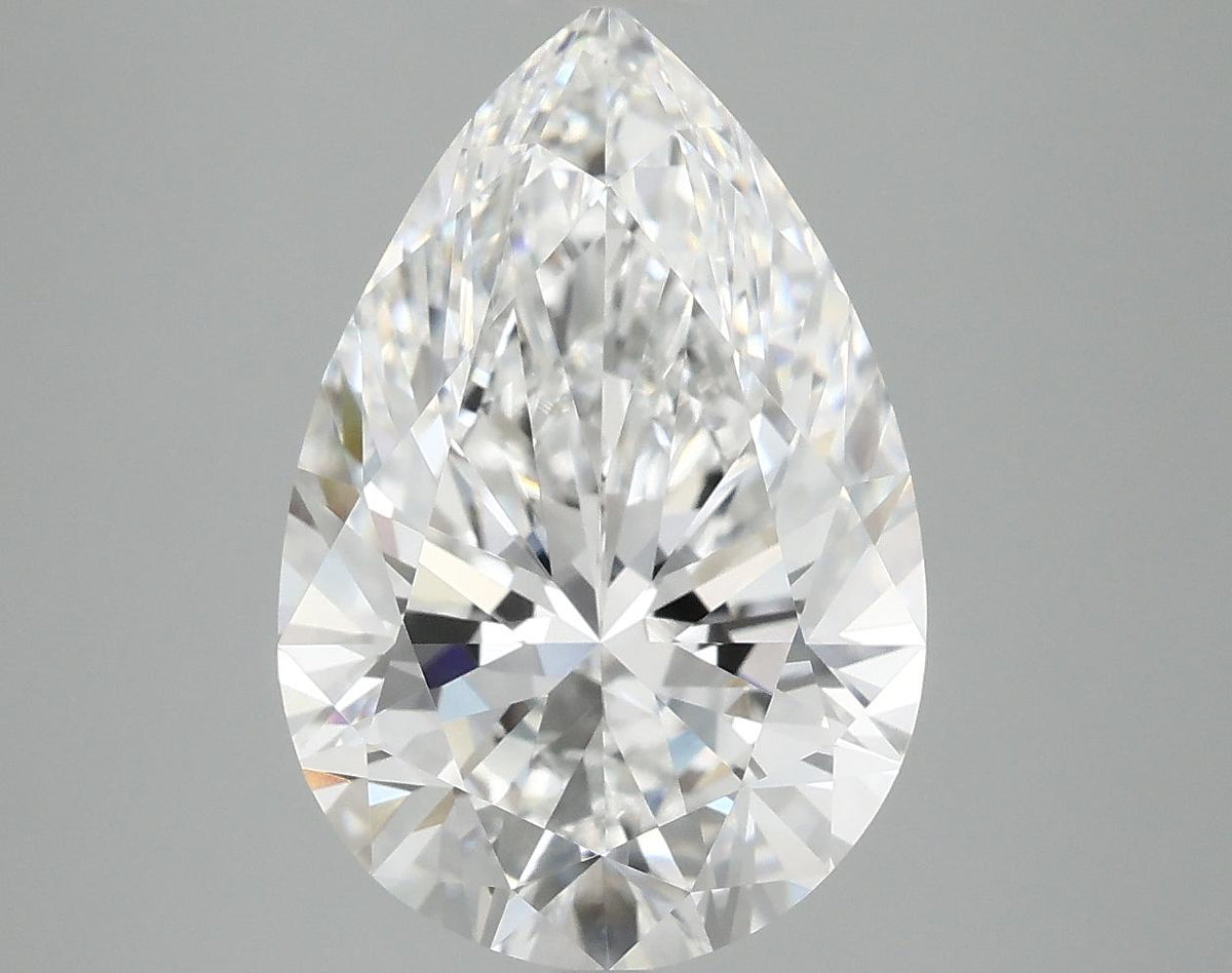 5.07 Carat Pear Shaped Excellent Cut VVS2 IGI Certified Lab Grown Diamond