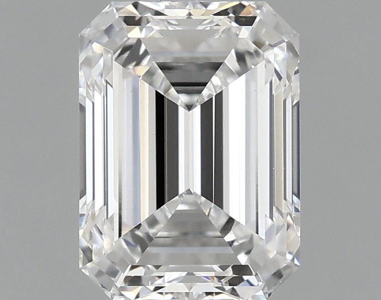 0.96 Carat Emerald Shaped Excellent Cut VVS2 IGI Certified Lab Grown Diamond