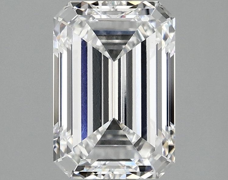 2.01 Carat Emerald Shaped Ideal Cut VVS2 IGI Certified Lab Grown Diamond