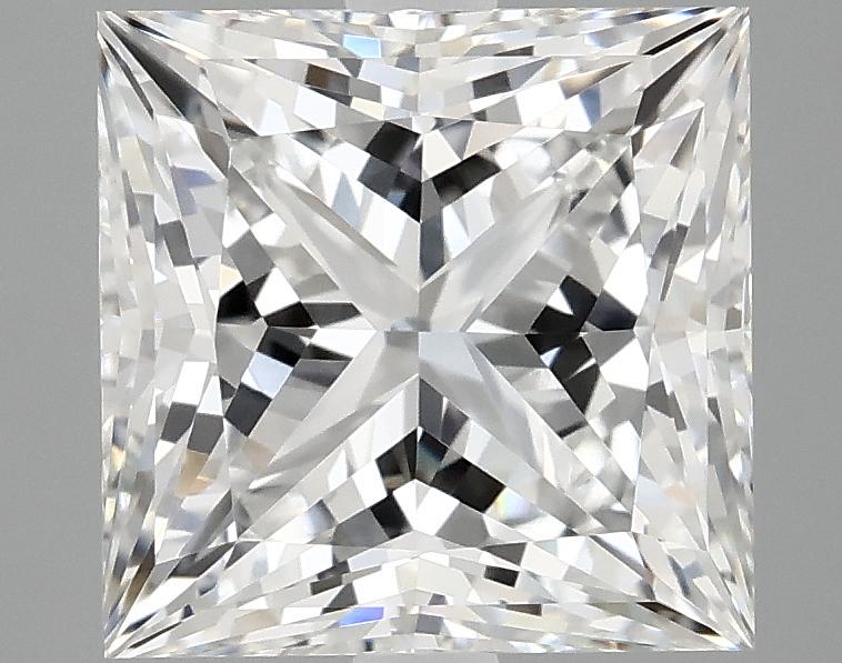 4.07 Carat Princess Shaped Ideal Cut VVS2 IGI Certified Lab Grown Diamond