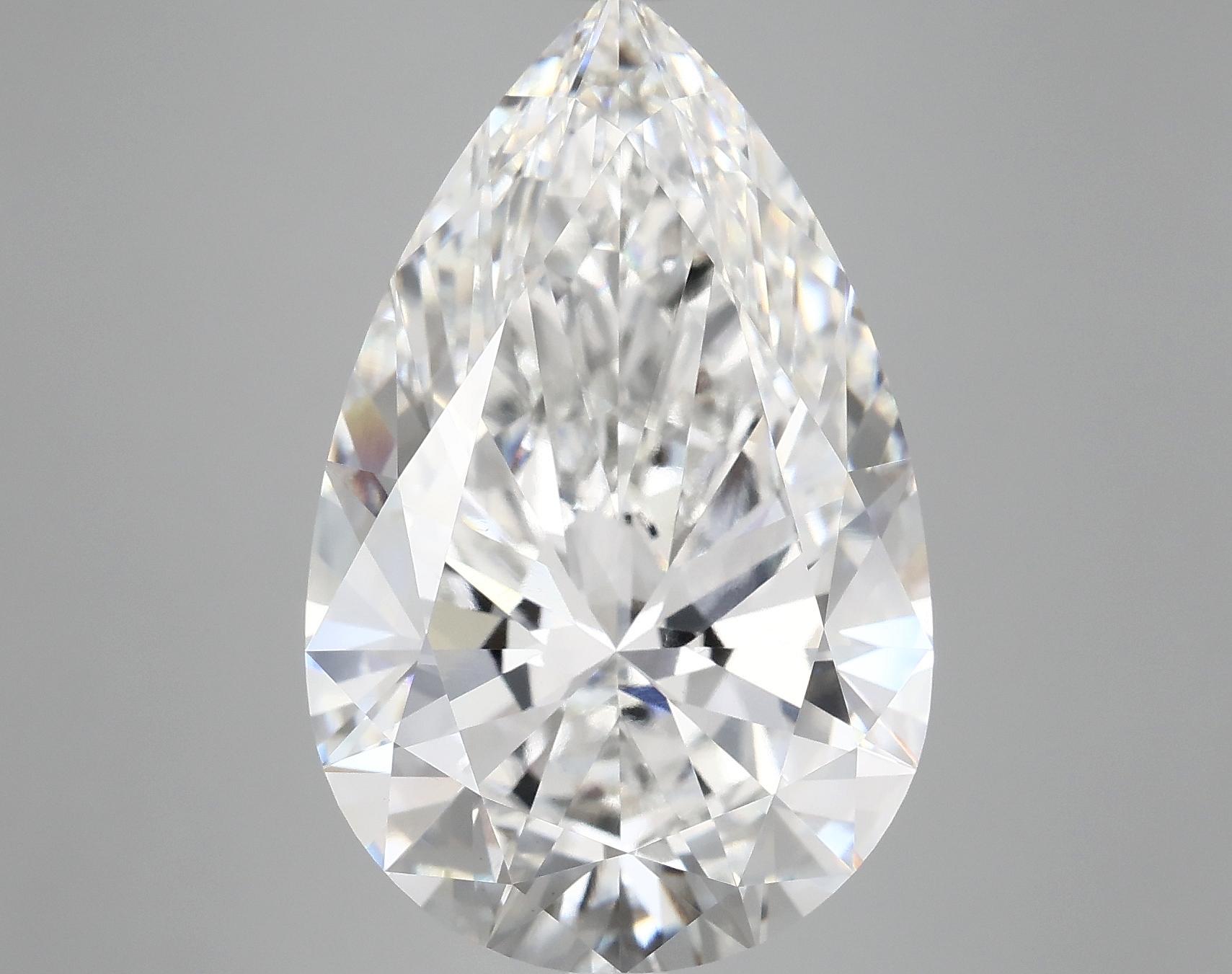 10.22 Carat Pear Shaped Ideal Cut VVS2 IGI Certified Lab Grown Diamond
