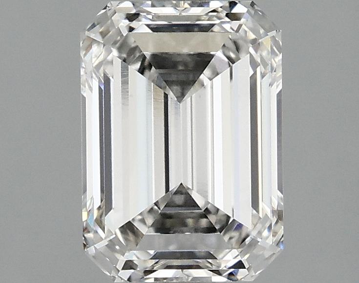 2.1 Carat Emerald Shaped Ideal Cut VVS2 IGI Certified Lab Grown Diamond
