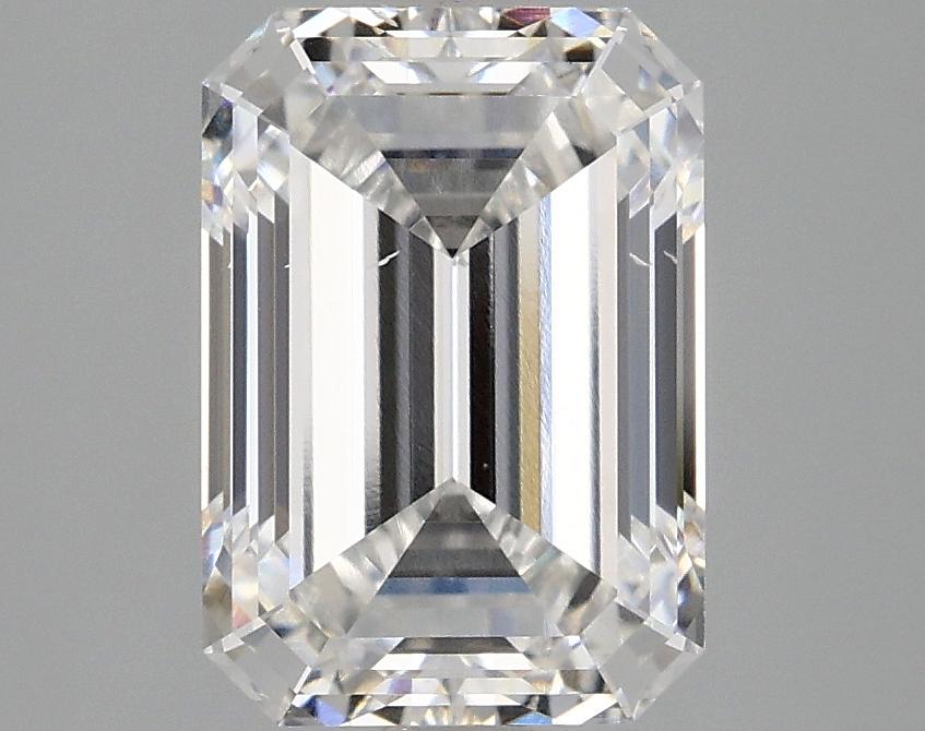 3.09 Carat Emerald Shaped Ideal Cut SI1 IGI Certified Lab Grown Diamond