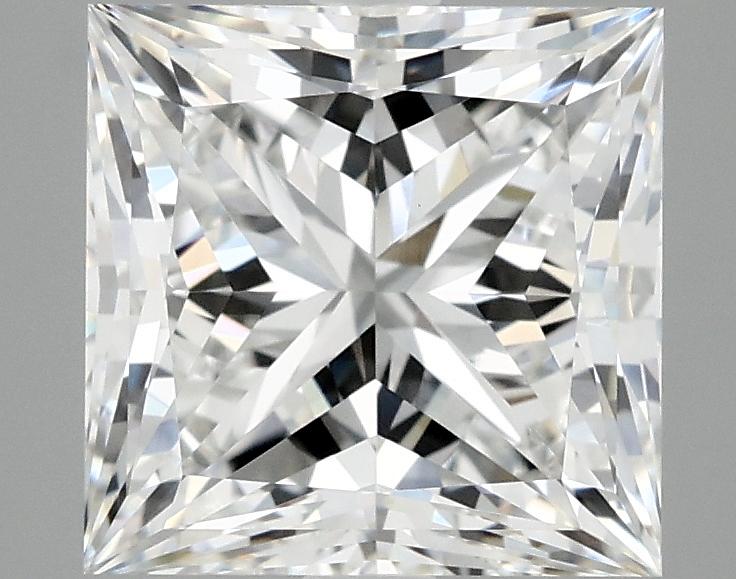 4.11 Carat Princess Shaped Ideal Cut VVS2 IGI Certified Lab Grown Diamond