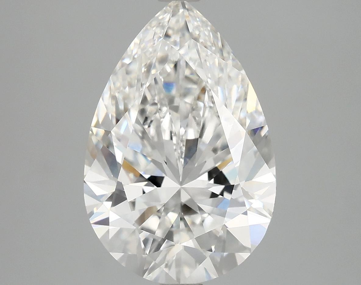 4.08 Carat Pear Shaped Excellent Cut VVS2 IGI Certified Lab Grown Diamond