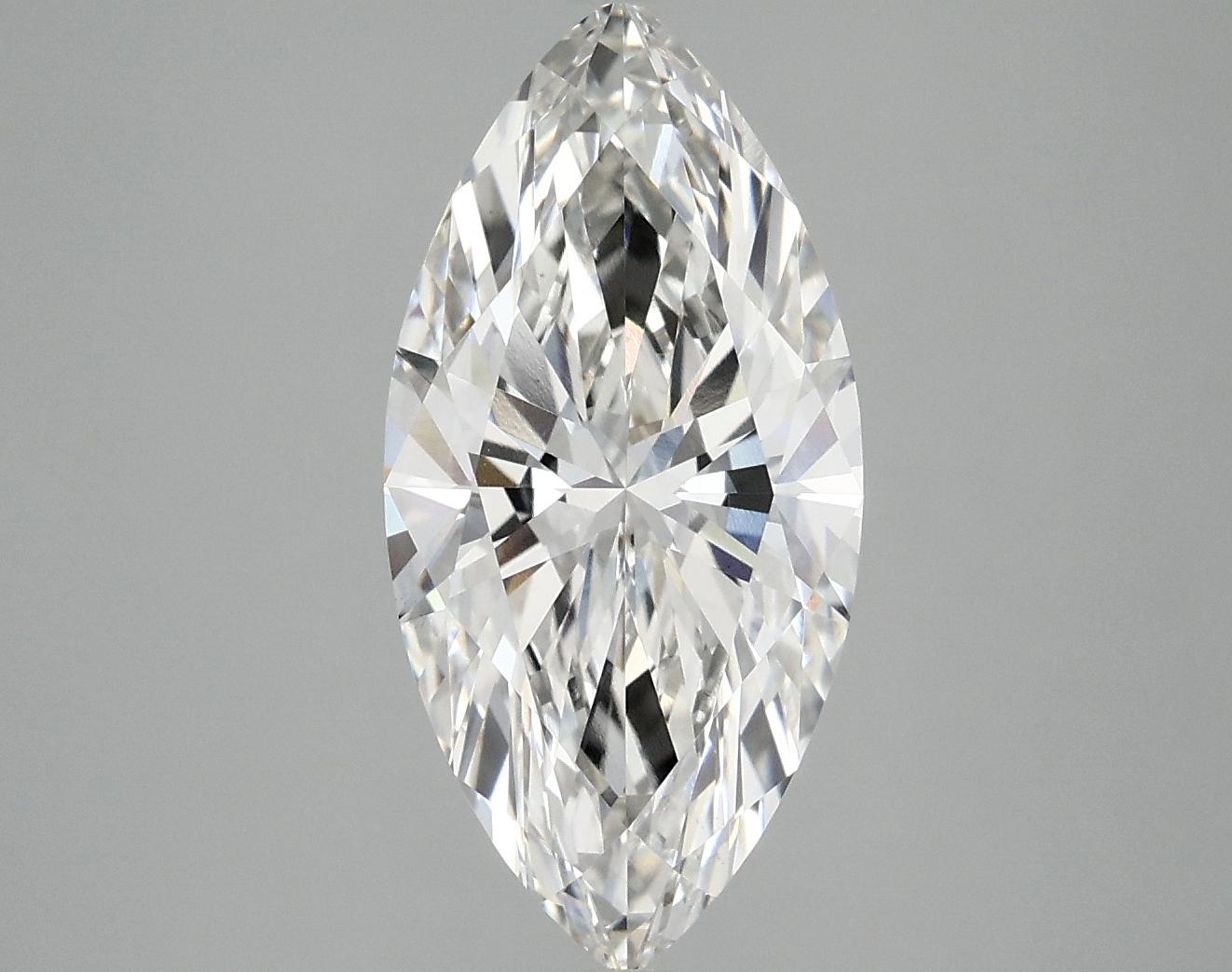 3.07 Carat Marquise Shaped Excellent Cut VVS2 IGI Certified Lab Grown Diamond