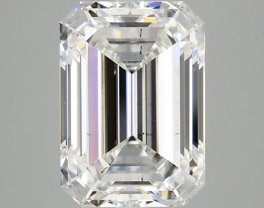 5.08 Carat Emerald Shaped Ideal Cut SI1 IGI Certified Lab Grown Diamond