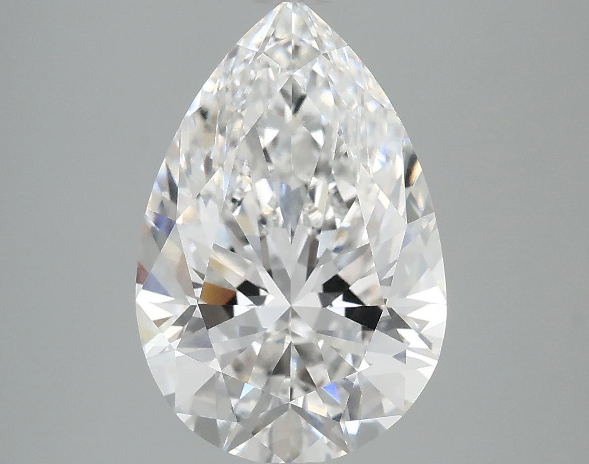4.08 Carat Pear Shaped Excellent Cut VVS2 IGI Certified Lab Grown Diamond