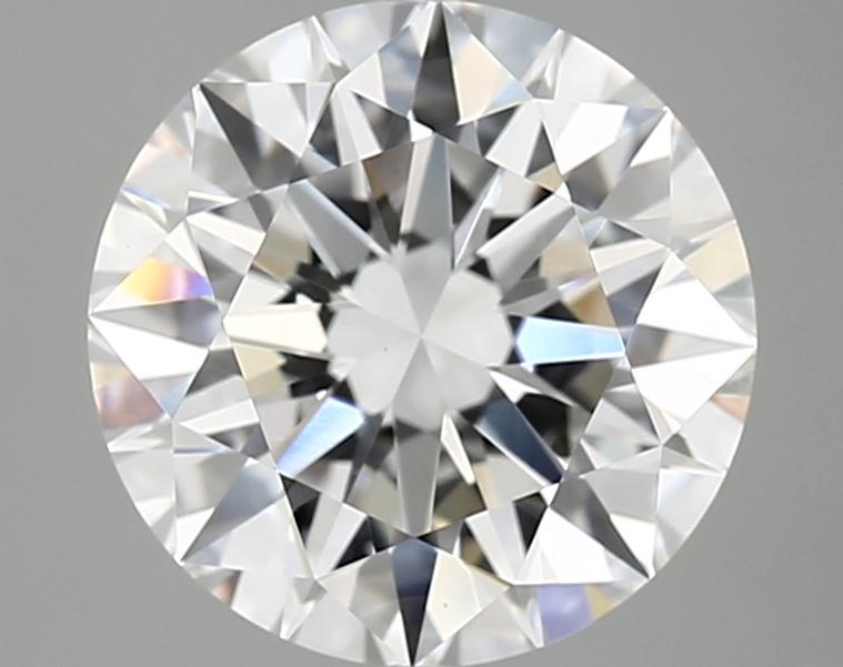 3.09 Carat Round Shaped Ideal Cut VVS2 IGI Certified Lab Grown Diamond