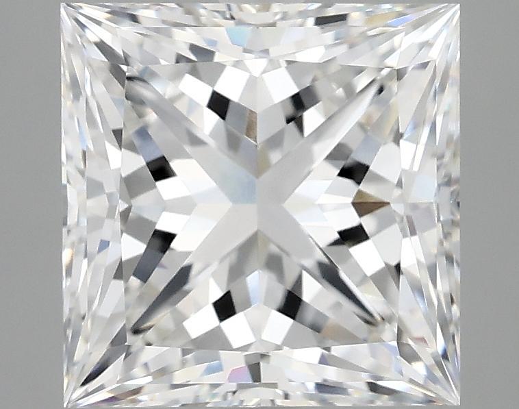 4.07 Carat Princess Shaped Ideal Cut VVS2 IGI Certified Lab Grown Diamond