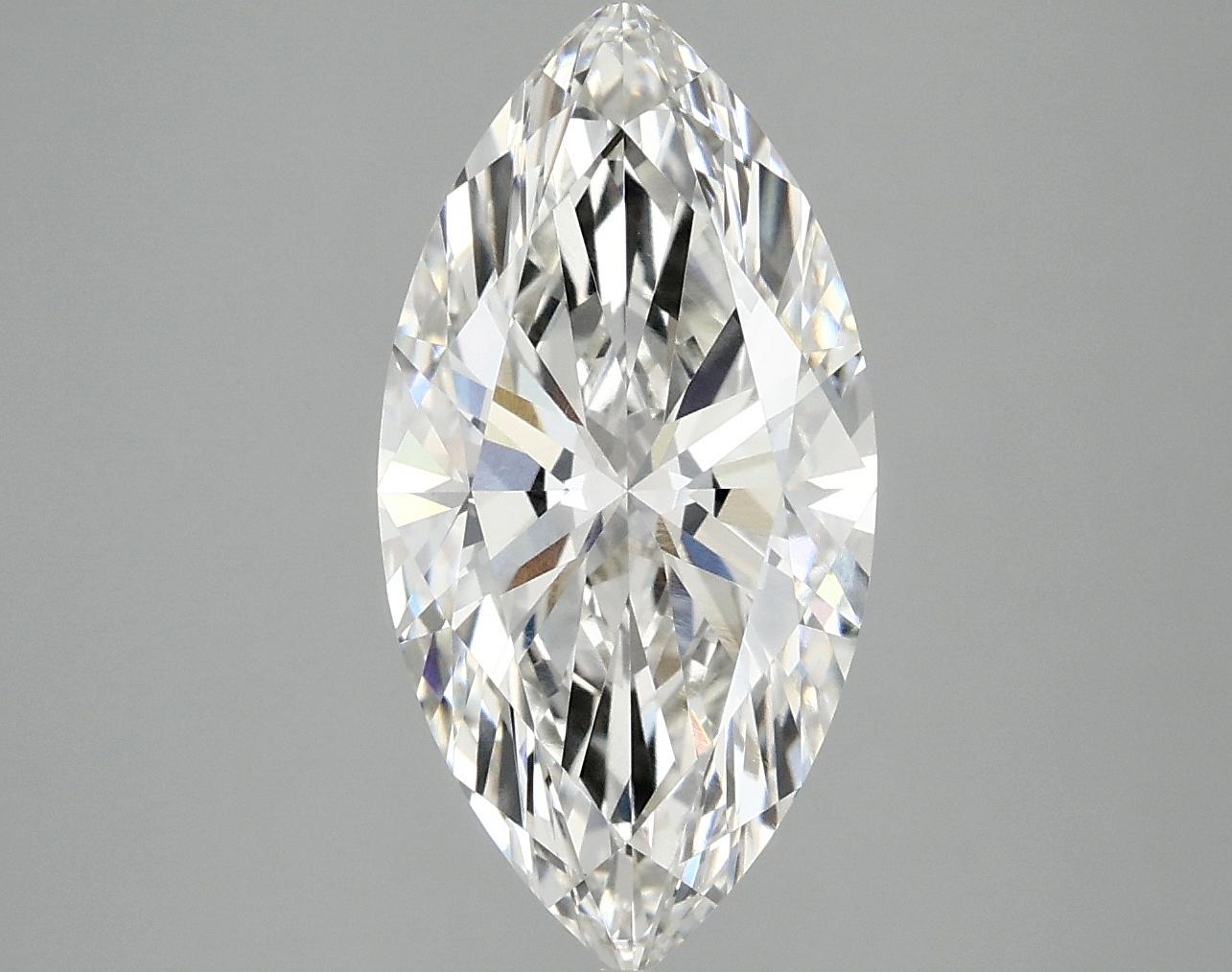 3.05 Carat Marquise Shaped Ideal Cut VVS2 IGI Certified Lab Grown Diamond