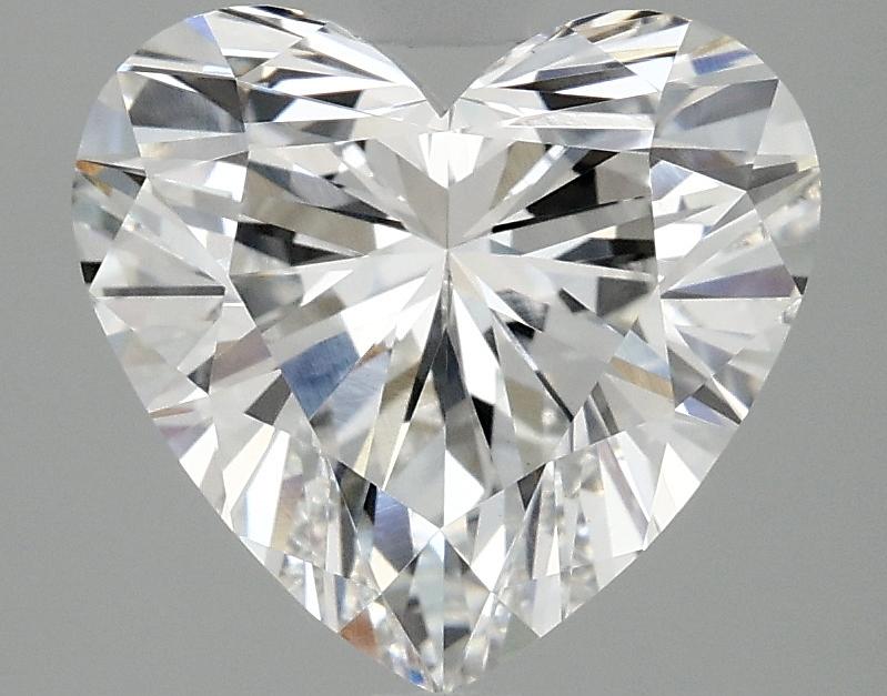 3.07 Carat Heart Shaped Ideal Cut VVS2 IGI Certified Lab Grown Diamond
