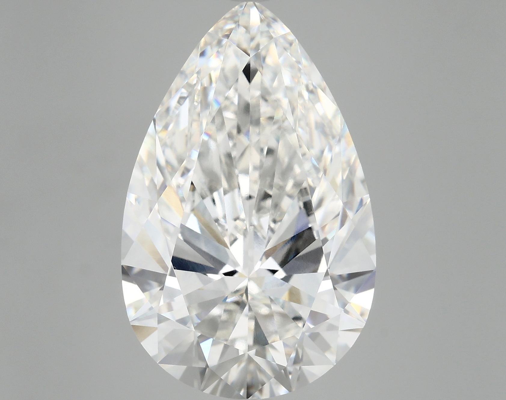 10.2 Carat Pear Shaped Ideal Cut VVS2 IGI Certified Lab Grown Diamond