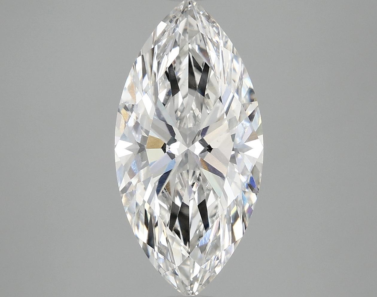 3.06 Carat Marquise Shaped Ideal Cut VVS2 IGI Certified Lab Grown Diamond