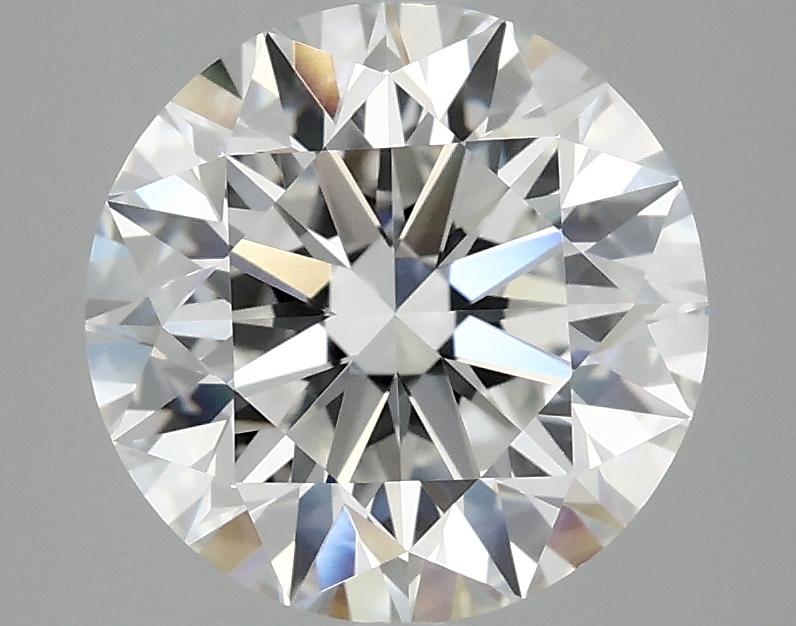 3.08 Carat Round Shaped Excellent Cut VVS2 IGI Certified Lab Grown Diamond