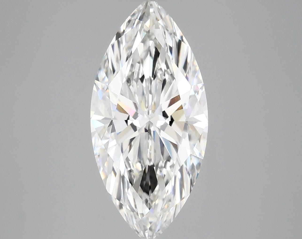 3.03 Carat Marquise Shaped Excellent Cut VVS2 IGI Certified Lab Grown Diamond