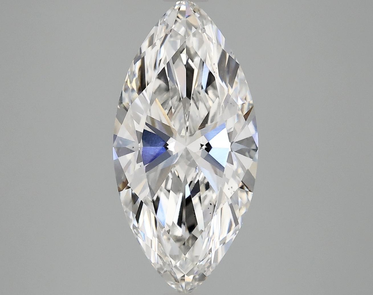 2.88 Carat Marquise Shaped Excellent Cut VS2 IGI Certified Lab Grown Diamond