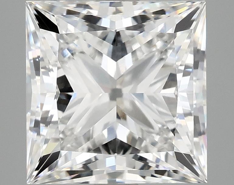 4.04 Carat Princess Shaped Ideal Cut VVS2 IGI Certified Lab Grown Diamond