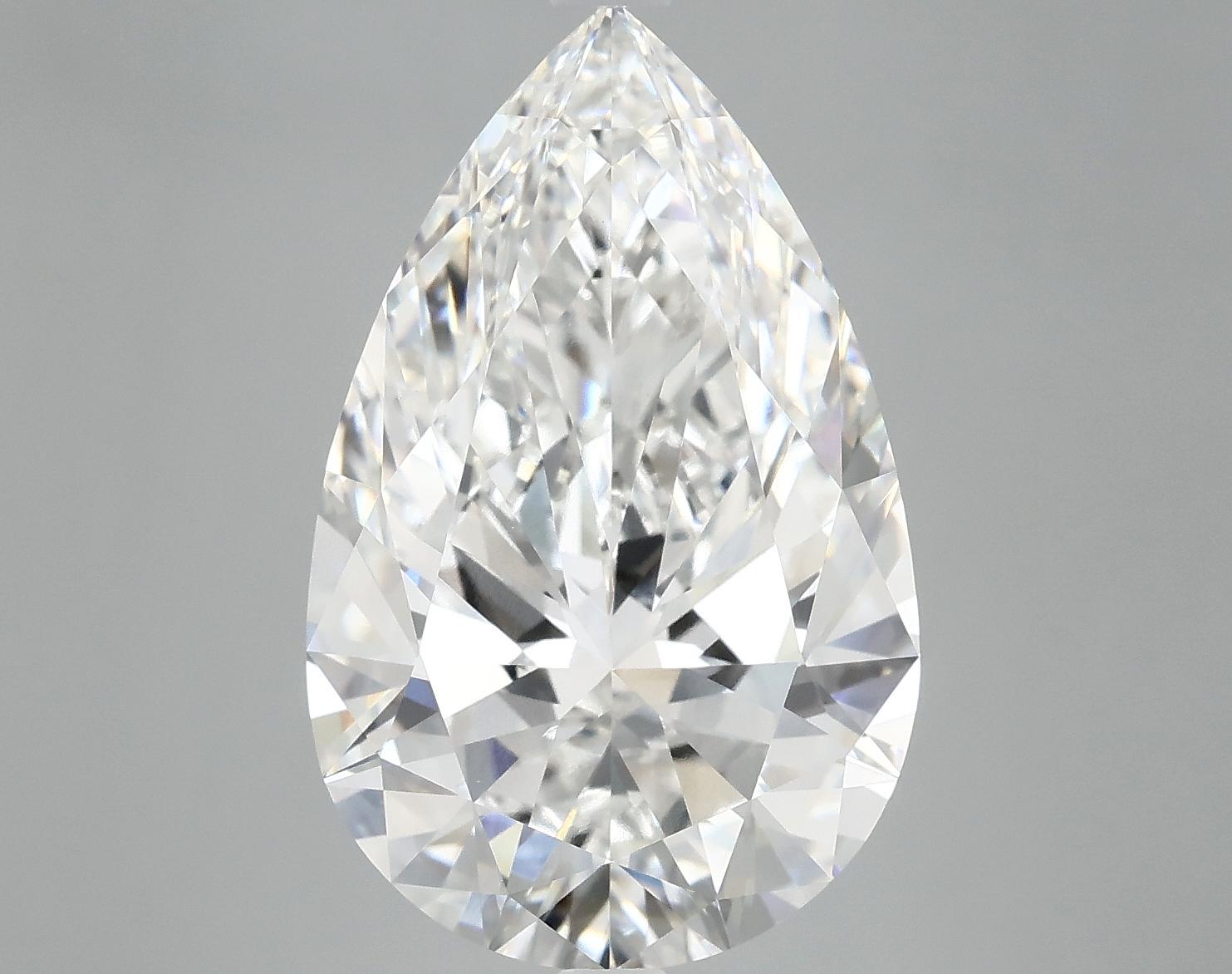 7.2 Carat Pear Shaped Ideal Cut VVS2 IGI Certified Lab Grown Diamond