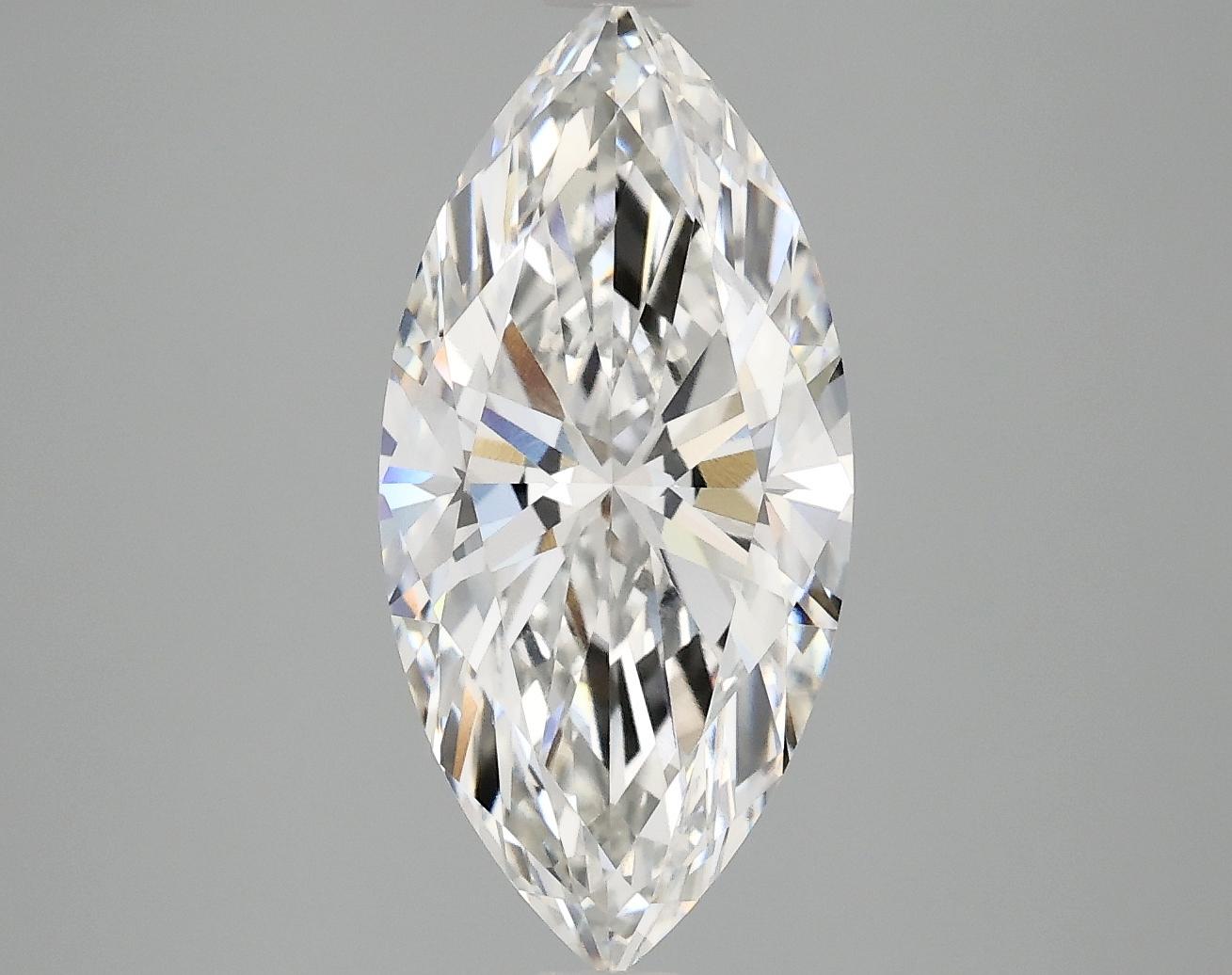 3.0 Carat Marquise Shaped Excellent Cut VVS2 IGI Certified Lab Grown Diamond