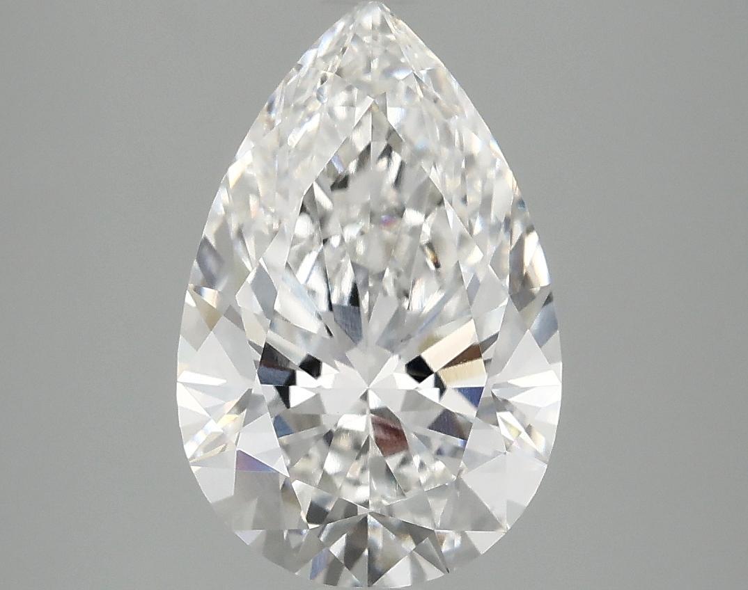 3.09 Carat Pear Shaped Excellent Cut VVS2 IGI Certified Lab Grown Diamond