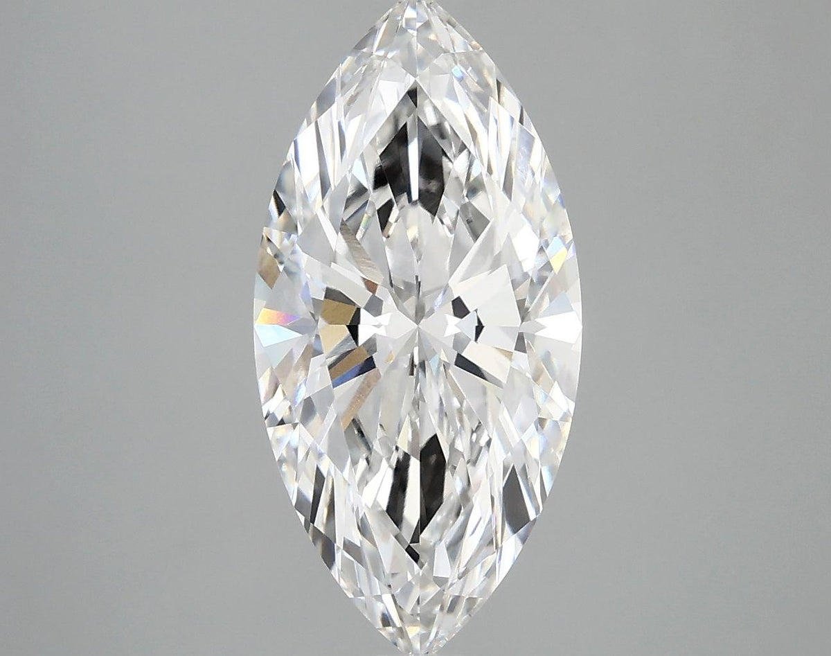 2.92 Carat Marquise Shaped Excellent Cut VVS2 IGI Certified Lab Grown Diamond