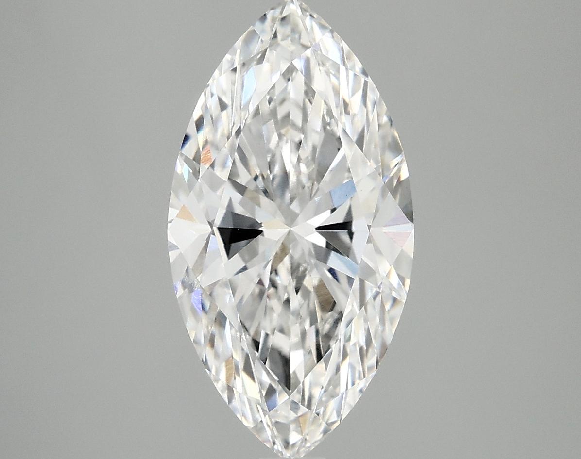 3.05 Carat Marquise Shaped Excellent Cut VVS2 IGI Certified Lab Grown Diamond