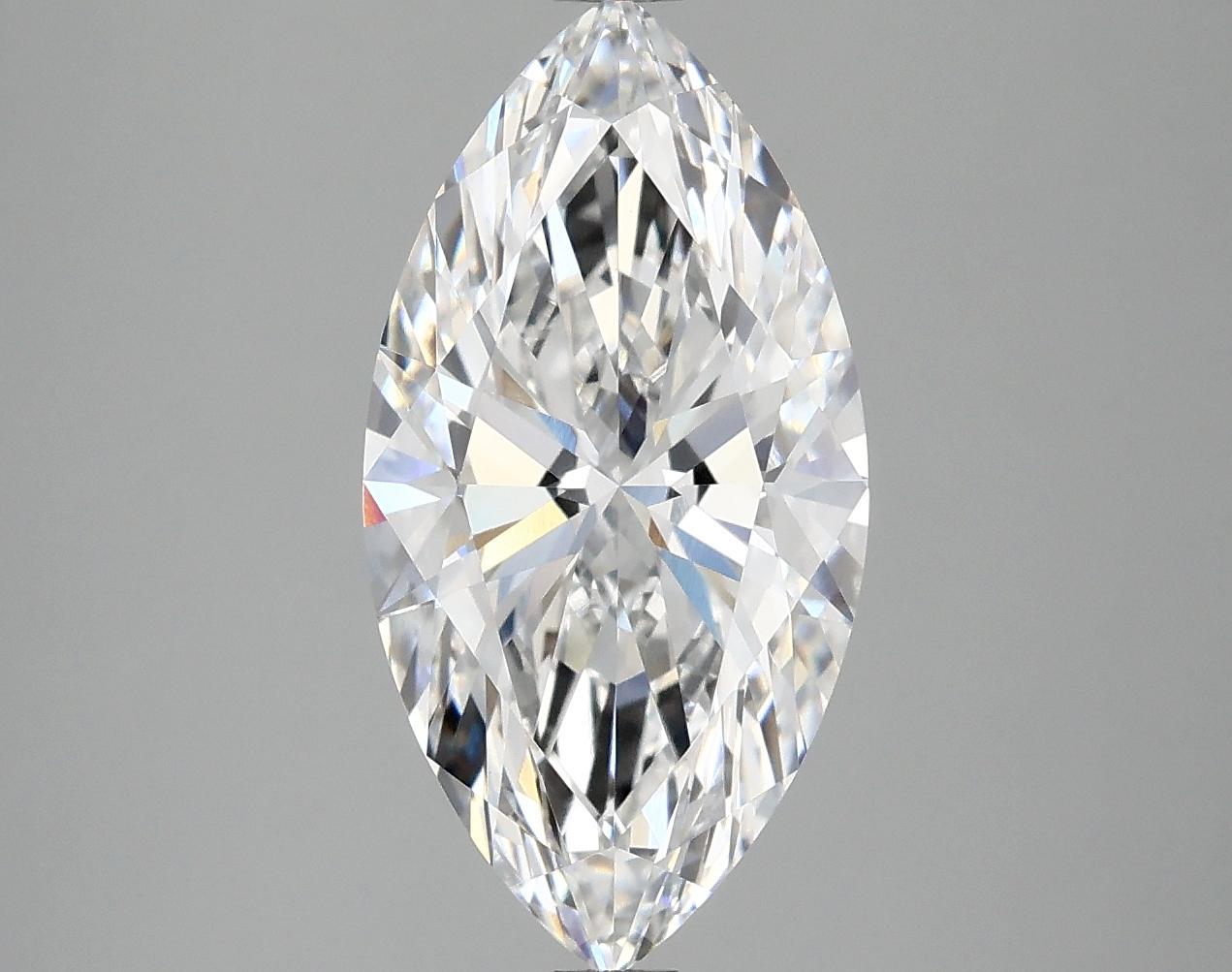 3.07 Carat Marquise Shaped Ideal Cut VVS2 IGI Certified Lab Grown Diamond