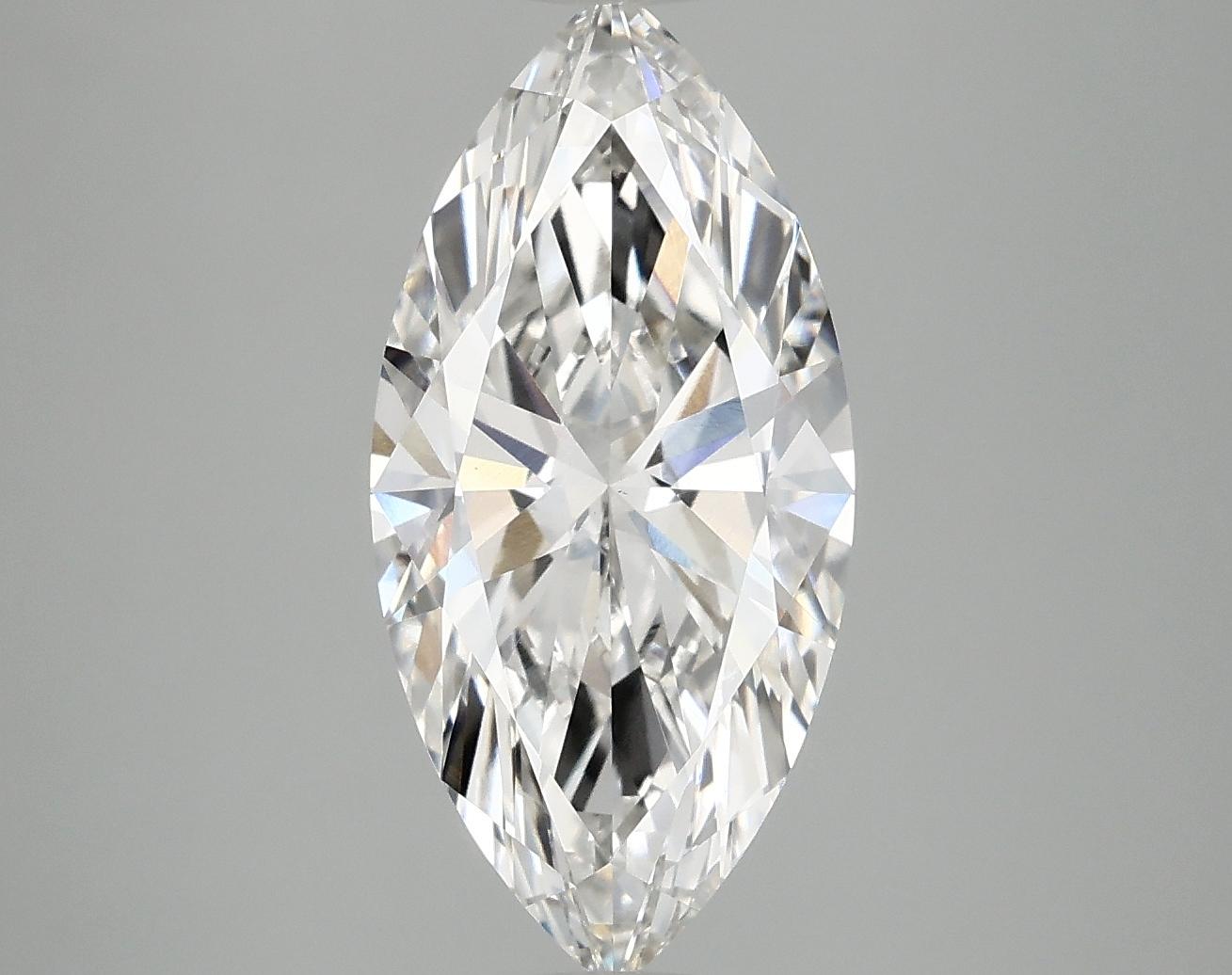 3.01 Carat Marquise Shaped Excellent Cut VVS2 IGI Certified Lab Grown Diamond