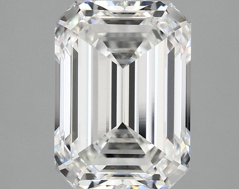 3.09 Carat Emerald Shaped Excellent Cut VVS2 IGI Certified Lab Grown Diamond