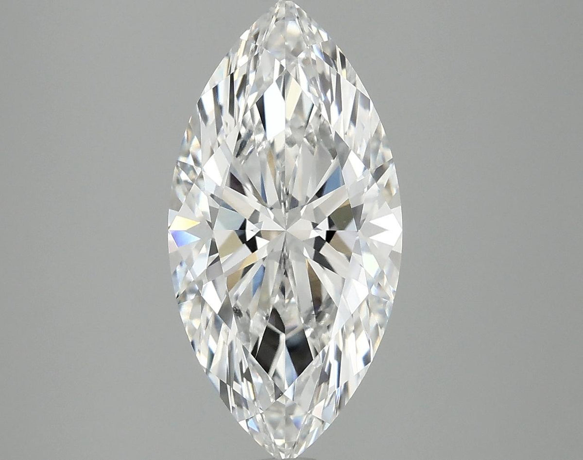 3.08 Carat Marquise Shaped Ideal Cut VVS2 IGI Certified Lab Grown Diamond