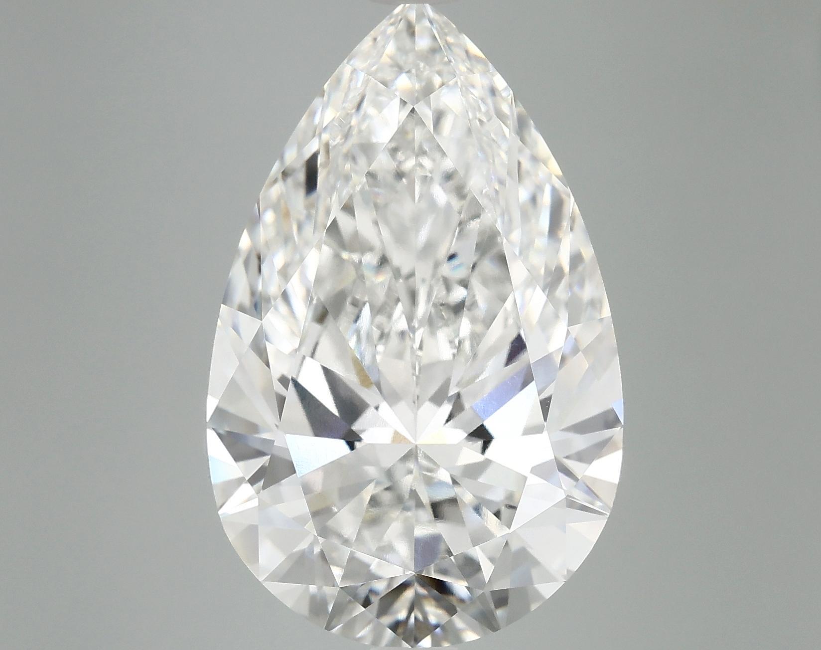 10.24 Carat Pear Shaped Ideal Cut VVS2 IGI Certified Lab Grown Diamond