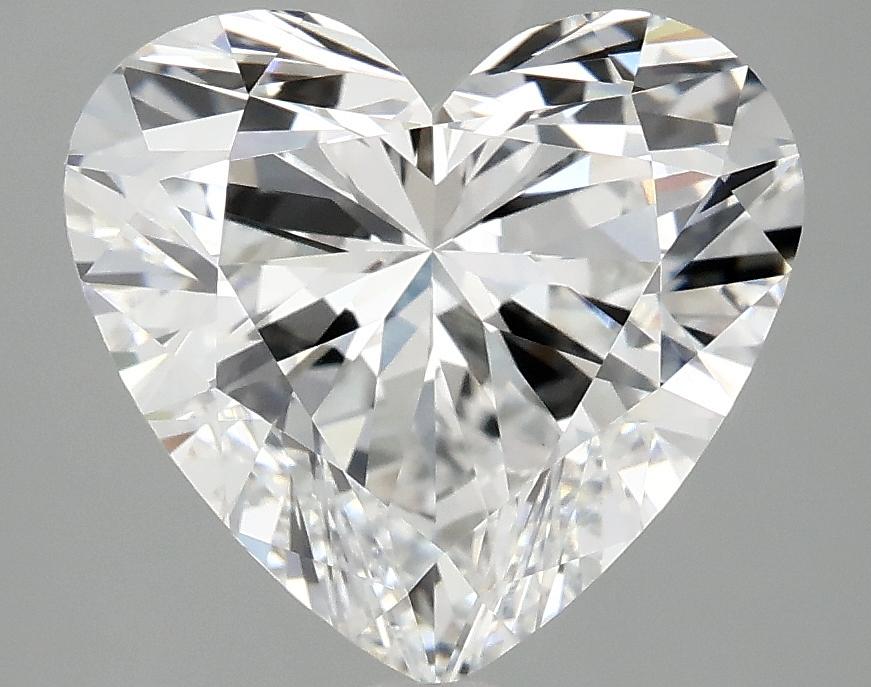 4.08 Carat Heart Shaped Ideal Cut VVS2 IGI Certified Lab Grown Diamond